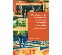 L'évaluation de la recherche en sciences humaines et sociales Regards de chercheurs - Paul Servais - Academia Eds - broché - Livre