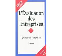 L'évaluation des entreprises 4ème édition - Emmanuel Tchemeni - Economica - Poche - Etude