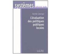 L'évaluation Des Politiques Publiques Locales