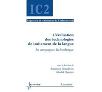 L'evaluation des technologies de traitement de la langue les - Chaudiron - Hermes Science Publications - broché - Livre