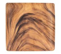 levandeo Bois Assiette Carré en Bois d'Acacia - Fruits - Décoration Décoration Rangement Bois d'acacia Assiettes Décoratives Fruits Assiette