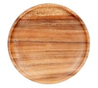 levandeo Plateau Rond en Bois d'acacia - Bois Fruits - déco décoration Rangement Bois d'acacia Assiettes Décoratives Fruits Assiette