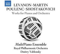 Levanon / Martin / Poulenc – Œuvres pour Pianos et Orchestre – CD – NAXOS