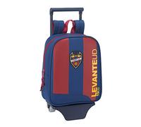 Cartable à roulettes 805 Levante U.D. Bleu Rouge Grenat Rouge
