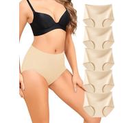 Levao Culotte sans Couture Femme Taille Haute Invisibles Slip Multipack | Soft Elasticité Panties sous-Vêtements Feminins Confortables Respire, Lot de 5, S-XXL