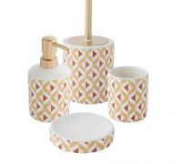 LEVASSEUR Set Salle de Bain 4 pièces céramique Marron