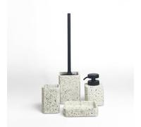 LEVASSEUR Set Salle de Bain terrazzo 4 pièces polyrésine Vert