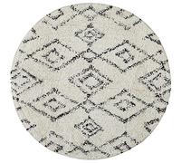 LEVASSEUR Tapis de Bain déco Rond en Coton tufté 70x70cm