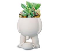 LEVDRO Piss Pot Planter, Nouveauté Pipi Planteur Pot - Verser de l’Eau, Pipi Funny Vase, Taille du Jardin 5,3 » 13,5 cm, Pot de Fleur Funny Vase Home Decor (White)