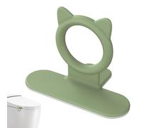 Lève-abattant de WC - En silicone - Poignée de siège latrine facile à saisir - Outil hygiénique pour ouvrir le couvercle de la salle de bain - Poignée en silicone mignonne pour tiroir et garde-robe