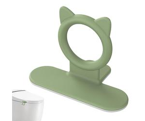 Lève-abattant de WC - En silicone - Poignée de siège latrine facile à saisir - Outil hygiénique pour ouvrir le couvercle de la salle de bain - Poignée en silicone mignonne pour tiroir et garde-robe