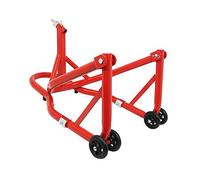 leve-bequille stand moto p2r avant fixation sous te de fourche acier rouge