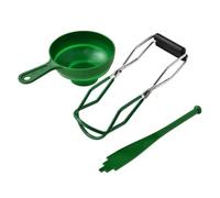 Lève Bocal Pince à canettes antidérapante et résistante la chaleur | Pince de levage de bocal de conserve, outil de cuisine Anti-brûlure(Green)