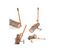 VEVOR Cric à bûches 1219 mm, lève-bûches en acier robuste 4 en 1, lève-tronc d'arbre multifonctionnel à poignée en métal avec crochet d'inclinaison réglable, pour rouler, couper et soulever des bûches