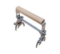 Lève-cadre d'abeille - Outil de ruche avec poignée en bois - Support de cadre en acier inoxydable - Accessoire d'apiculture universel pour enlever facilement le cadre et récolter le miel - Qualité