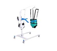 Lève-chaise de transfert de soins infirmiers, machine de transfert de patient de repos de lit réglable, déambulateur pliable