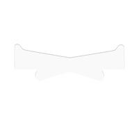 Lève-cou - Lot de 5 patchs transparents - Ruban adhésif invisible pour le cou - Avec contour - Salon de voyage - Mesure de la pureté de l'arme - Look frais vieillissant - Limite de sécurité douce