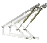 Lève-couvercle de rangement hydraulique pour lit avec support à gaz - Kit de levage pneumatique pour meubles Mécanisme de levage facile vers le haut pour économiser de l'espace