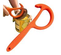 Lève-couvercle - Ouvre-boîte à anneau, poignée ergonomique à ouverture facile, levier languette de traction manuelle, outil de jante sans pression, gadget sécurité pour la cuisine, crochet noir robust