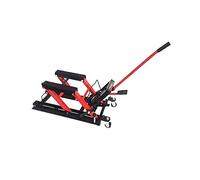 leve-cric moto hydraulique capacite 680 kg (4 roulettes) hauteur maxi 37,5 cm hauteur mini 11 cm (600x310mm)
