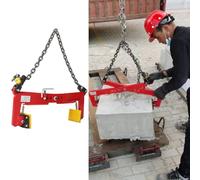 Lève-dalle de pavage robuste avec chaîne, pince de levage verticale pour la construction, outil de ciseaux de pierre pour la manipulation de blocs de béton et de trottoir