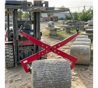 Lève-dalles de pierre pour chariot élévateur, pinces de transport de pierre robustes avec coussinet en caoutchouc antidérapant, dispositif de levage pour liaison et déchargement rapides et faciles