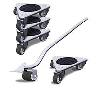 Leve Meuble Lourd, Deplace Meuble sans Effort Kit de ONEON, Tri-Chariot en Acier de 17 CM avec 3 roulettes, Capacité de Charge Maximale de 327 kg