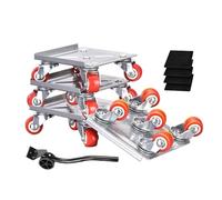 Lève-Meubles - Ensemble de 4 Patins Pivotants, Système de Déplacement pour Objets Lourds avec Roues à 360° et Levier en Acier au Carbone | Idéal pour Déménagements, Réorganiser Canapés et Armoires