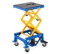 MSW - Leve Moto Hydraulique Roulant Moto Cross Enduro Béquille Atelier Elevateur 150kg - Blanc, Noir, Argent