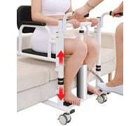 Lève-Patient hydraulique 5 en 1 pour la Maison avec Chaise percée, ascenseurs de Transfert de Patient pour lit/Toilettes à Chaise, Ascenseur hydraulique de Transfert de Corps pour Personnes