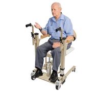 Lève-patient hydraulique pour la maison, fauteuils roulants de salle de bain s'ouvrant à 180° avec coussin d'assise amovible, capacité de charge 200 kg, pour les familles, les maisons de soins et les