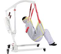 Lève-personne électrique, appareil de transfert de patient multifonctionnel, harnais de levage de patient robuste en maille, pour les soins à domicile, capacité de poids de 400Lb
