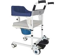 Lève-personne Multifonctionnel Pour Personnes âgées Handicapées,Machine De Transfert D'ascenseur De Patient Avec Siège Rembourré,Chaise De Toilette De Douche à Roulettes,ComfortEdition-Darkblue