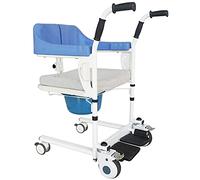 Lève-personne Multifonctionnel Pour Personnes âgées Handicapées,Machine De Transfert D'ascenseur De Patient Avec Siège Rembourré,Chaise De Toilette De Douche à Roulettes,ComfortEdition-Lightblue