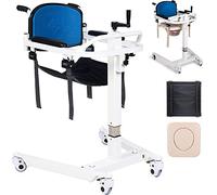 Lève-personne portable, chaise d'aisance de chevet, aide au levage des patients à largeur réglable, chaise de douche pour personnes âgées et handicapées.