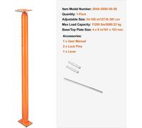 Lève-plancher, réglable en hauteur, grande capacité de charge, 11200lbs 54to150in