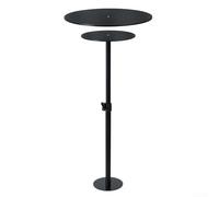 Lève-plante réglable pour pots coniques hauts, support en acrylique avec 3 panneaux de hauteur, 15,2 à 25,4 cm, base en métal pour décoration de jardin intérieur et extérieur, noir, 29,5 à 43,2 cm