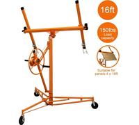 T-Mech Lève-Plaques 5M Panneaux de Plâtre Placoplâtre Capacité 68kg Manutention Orange