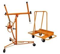 Lève Plaques 5M & Chariot Panneaux Placoplâtre Capacité 68kg Manutention Orange G