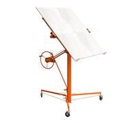 lève-plaques de plâtre XXL TEENO,Plateforme élévatrice inclinable,Aide de montage de panneaux en placoplâtre,capacité de charge max. 68 kg,Hauteur 140-325 cm, 3 Roues avec Freins de Stationnement