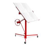 lève-plaques de plâtre XXL TEENO,Plateforme élévatrice inclinable,Aide de montage de panneaux en placoplâtre,capacité de charge max. 68 kg,Hauteur 140-325 cm, 3 Roues avec Freins de Stationnement