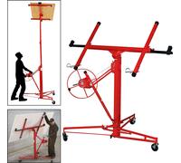 Lève-plaques TolleTour pliable XXL 350 cm + 140 cm de hauteur de travail, charge admissible 68 kg, largeur max. du bras de charge 290 cm, réglable en hauteur