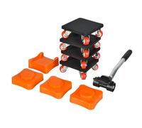 Lève-Poids Lourds - Chariot Industriel de Transport, Plateforme Roulante, Supporte Jusqu’à 500Kg | Ensemble de Transport d’Équipement, Entrepôt, Maison, Bureau, Atelier, Garage, Usine