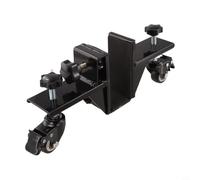 Lève-porte robuste avec roulettes pivotantes à 360° pour installation de porte en dalle, hauteur réglable de 0 à 80 mm, cadre en métal (1 pièce)