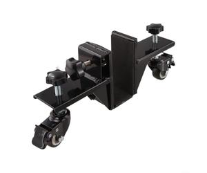 Lève-porte robuste avec roulettes pivotantes à 360° pour installation de porte en dalle, hauteur réglable de 0 à 80 mm, cadre en métal (1 pièce)
