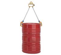 LèVe-Tambour à ChaîNe Lève-tambour À 2 Crochets Avec Crochet Supérieur De Chariot Élévateur À Grue, Élingue De Chaîne De Levage En Acier De 1 Tonne Pour De Barils En Métal/plastique