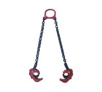 Lève-tambour robuste de 500 kg avec deux crochets de type chaîne de type chaîne de levage de tambour d'huile Crochet d'épandage dédié pour une utilisation industrielle en entrepôt