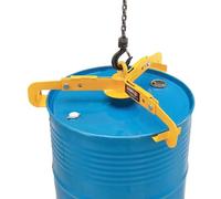 Lève-tambour vertical de 500 kg pour fûts en acier et en plastique de 30 à 55 gallons - Écarteur de crochet en acier allié - Pince de levage de tambour