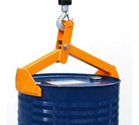 Lève-tambour vertical de 500 kg pour fûts en acier et en plastique de 30 à 55 gallons - Écarteur de crochet en acier allié - Pince de levage de tambour
