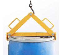 Lève-tambour vertical de 500 kg pour fûts en acier et en plastique de 30 à 55 gallons - Écarteur de crochet en acier allié - Pince de levage de tambour